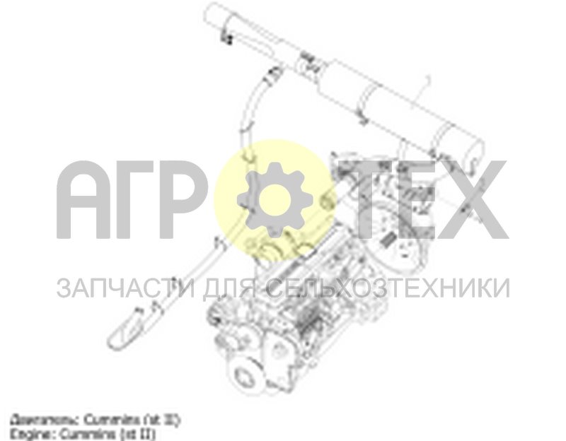 Чертеж Система отвода отработавших газов (ACROS-585.05.04.000Ф)